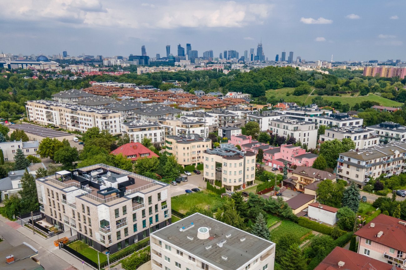 Warszawa, widok na Centrum z Ochoty