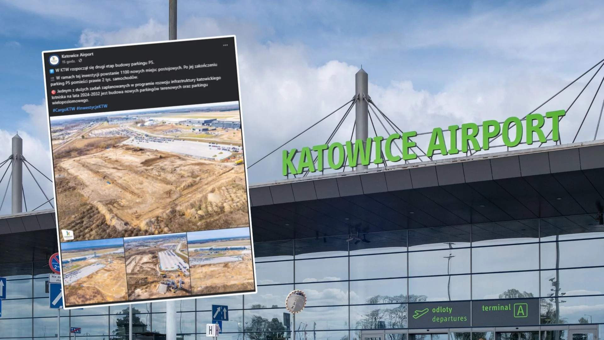 Wielka rozbudowa parkingów Katowice Airport. Chcą 13 tys. miejsc dla pasażerów