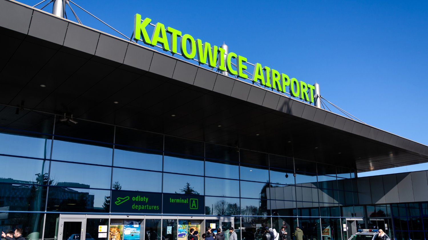 Lotnisko w Katowicach.