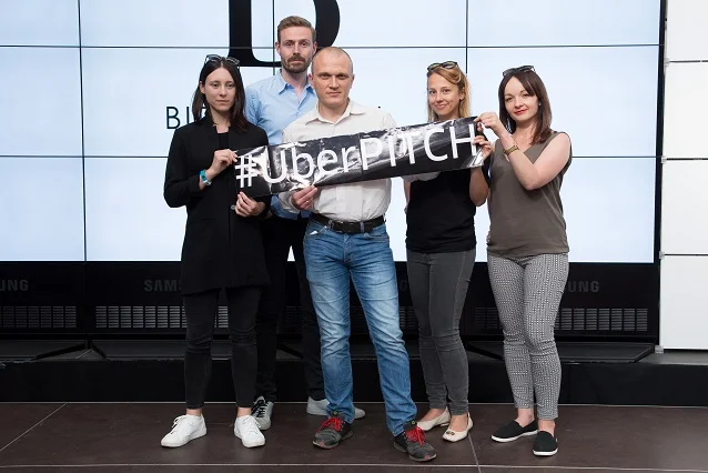 Jakub Urbański z HiProMine po ogłoszeniu wyników konkursu Uber PITCH.