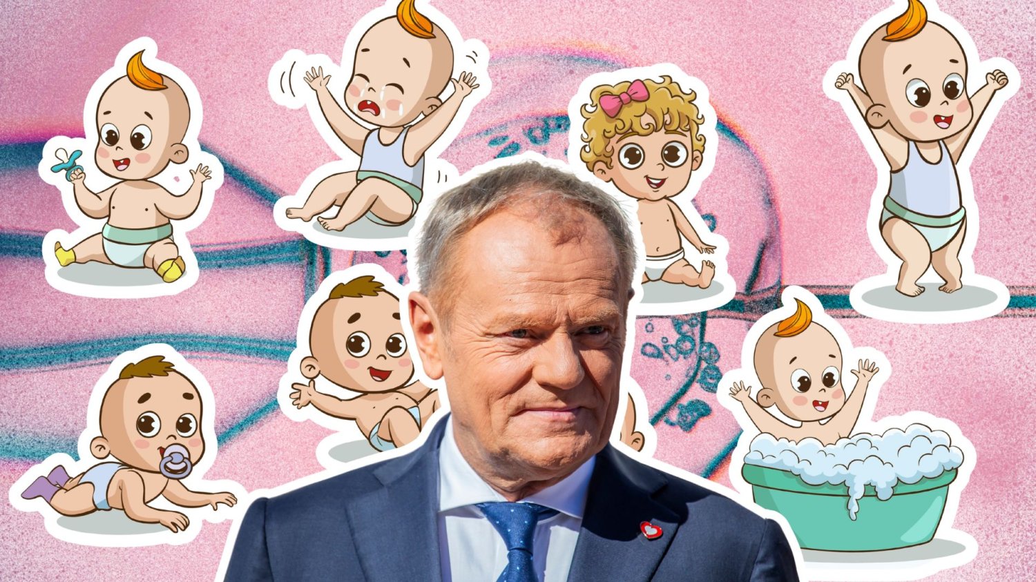 W tle metoda in vitro, kreskówkowe dzieci i Donald Tusk. Liczba narodzeń z in vitro podwoiła się w pół roku. Tusk dumny z sukcesu programu