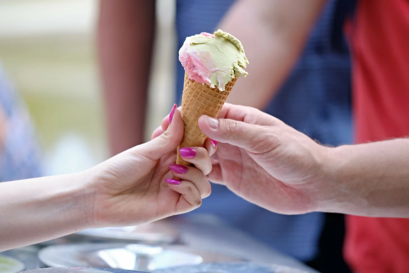 Lody w rożku