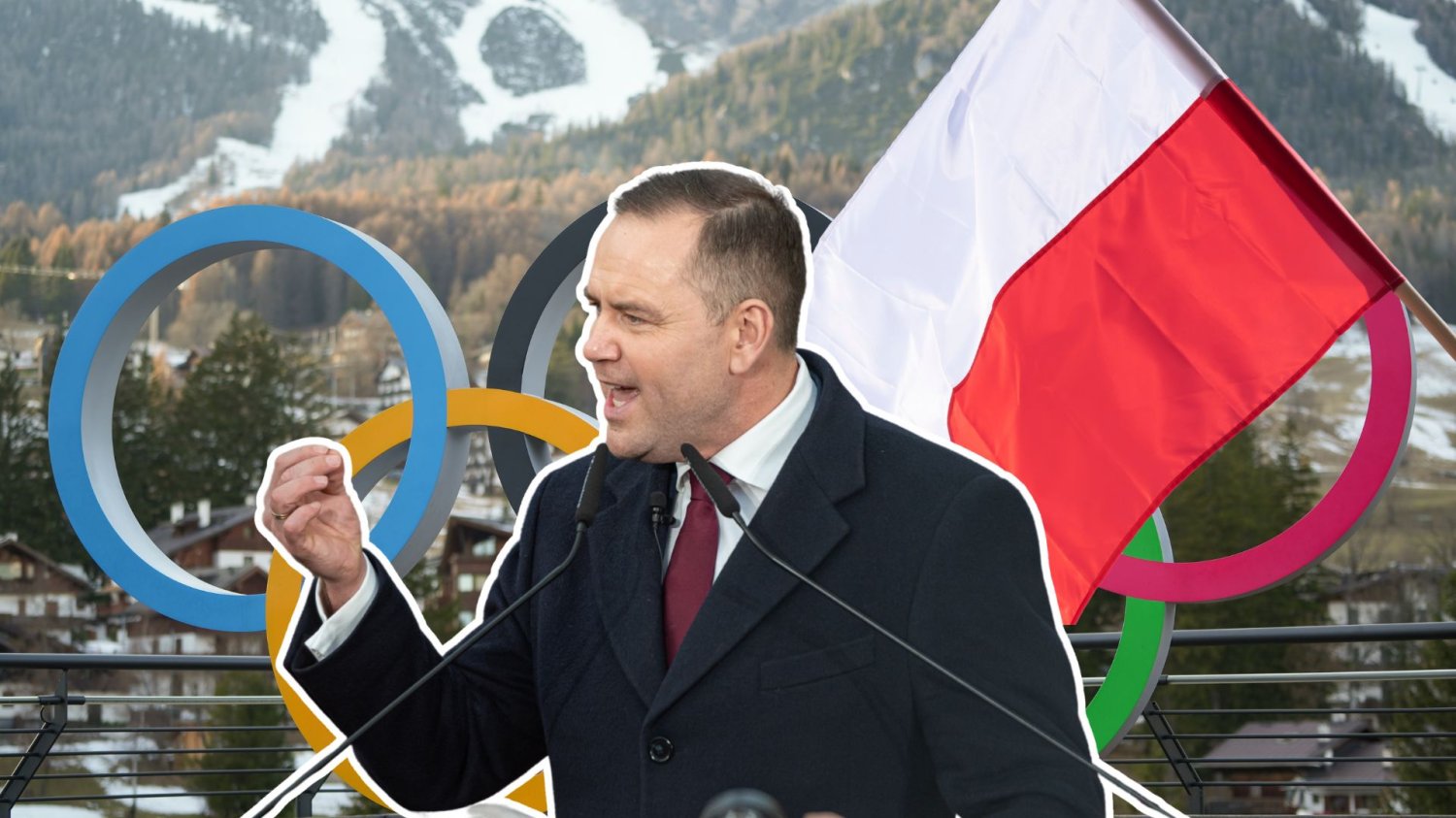 Karol Nawrocki chce olimpiady w Polsce. Duma go rozpiera i chce być szybszy od Tuska Prezydent Karol Nawrocki na tle polskiej flagi i symbolu olimpiady. Prezydent argumentował, by Polska była hostem letnich igrzysk w 2036 roku.