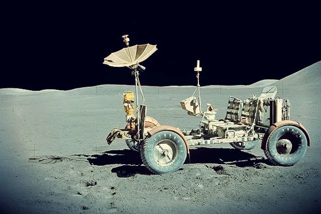 Łazika zaprojektowany przez Mieczysława Bekkera, użyty podczas misji Apollo 15