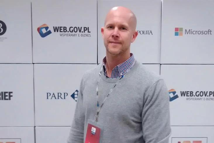 Tyler Crowley opowiadał na ICT Summit, jak tworzyć lokalny ekosystem dla start-upów.
