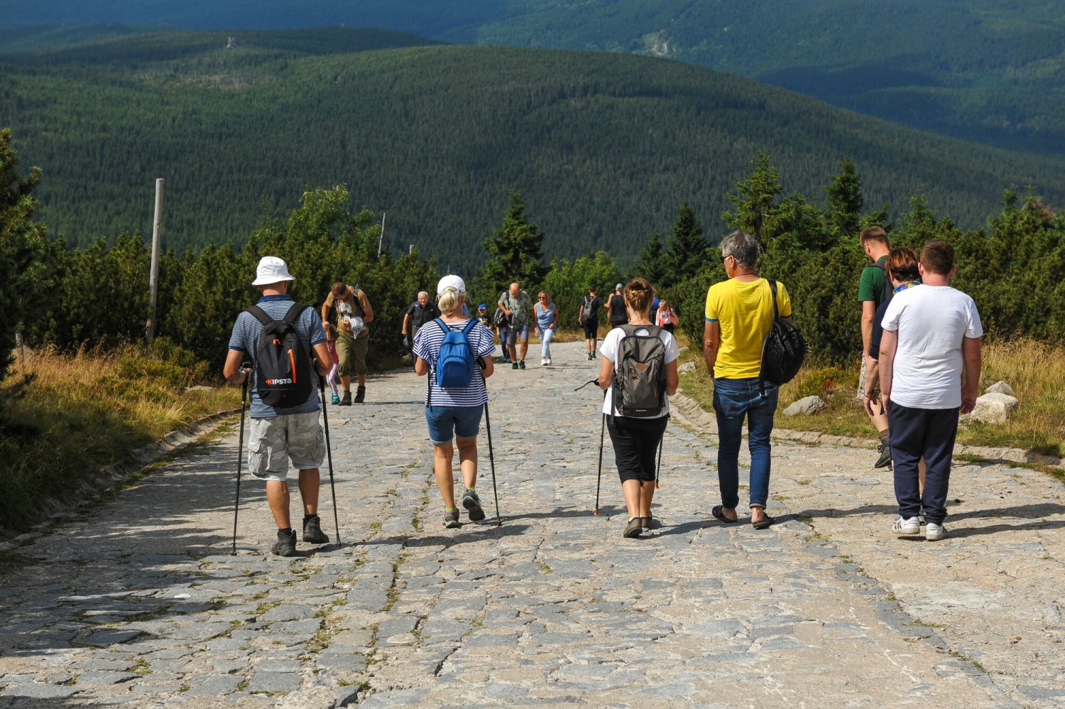 Turyści na szlaku (Szklarska Poręba, Karkonowski Park Narodowy)