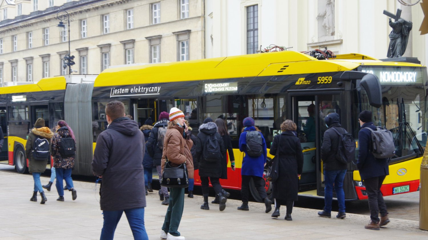 Przystanek autobusowy w Warszawie