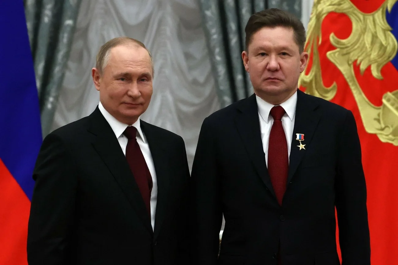 Władimir Putin i szef Gazpromu Alexei Miller