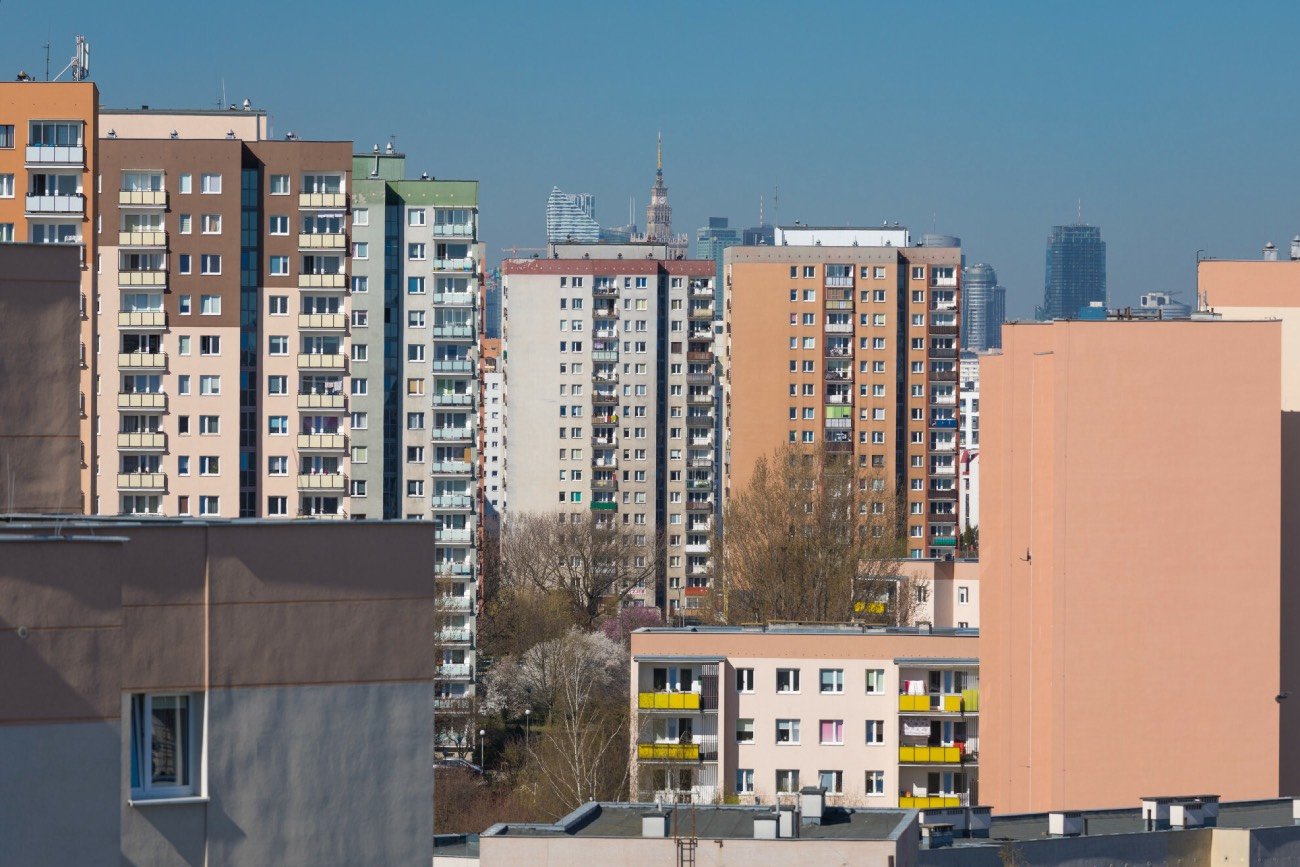 Bloki na Gocławiu w Warszawie