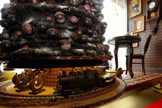 Czekoladowy pokój w muzeum fabryki E.Wedel
