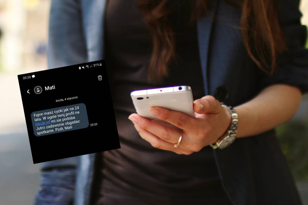 Kobieta trzyma smartfon