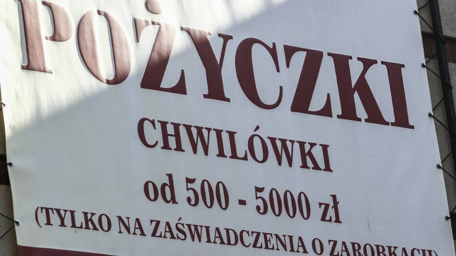 Reklama pożyczek chwilówek.