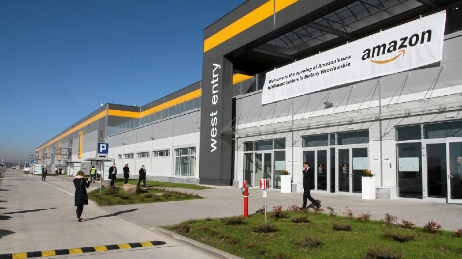 Centrum logistyczne Amazona w Bielanach Wrocławskich.
