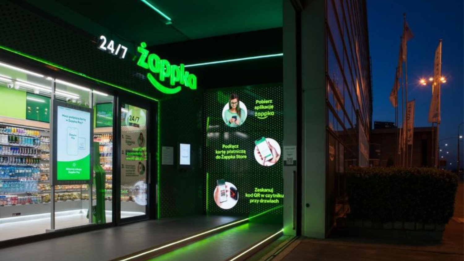 Żappka store, pierwsza autonomiczna Żabka w Polsce.