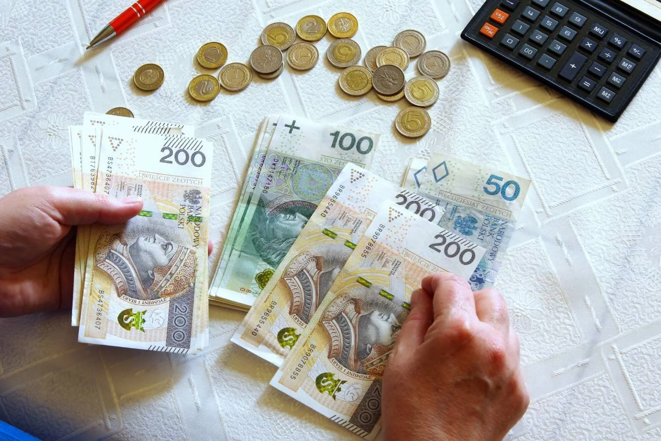 ręka licząca pieniądze