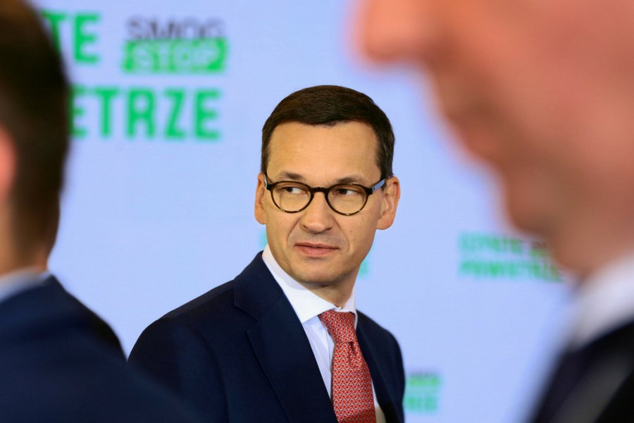 Mateusz Morawiecki podczas inauguracji programu "Czyste powietrze".