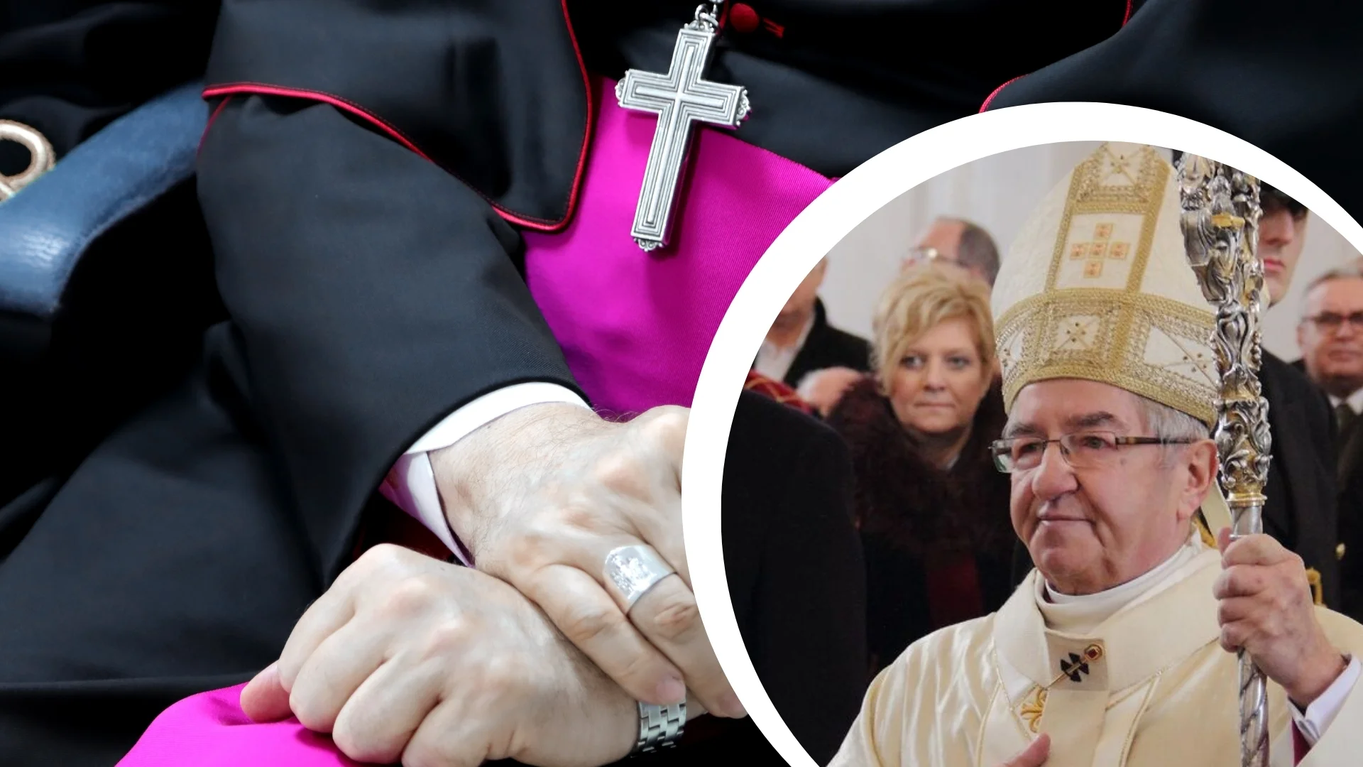 Emerytura biskupa może przyprawić o zawrót głowy. Nawet 23 tys. zł miesięcznie Arcybiskup Sławoj Leszek Głódź. Biskup z pierscieniami i krzyżem na szyi.