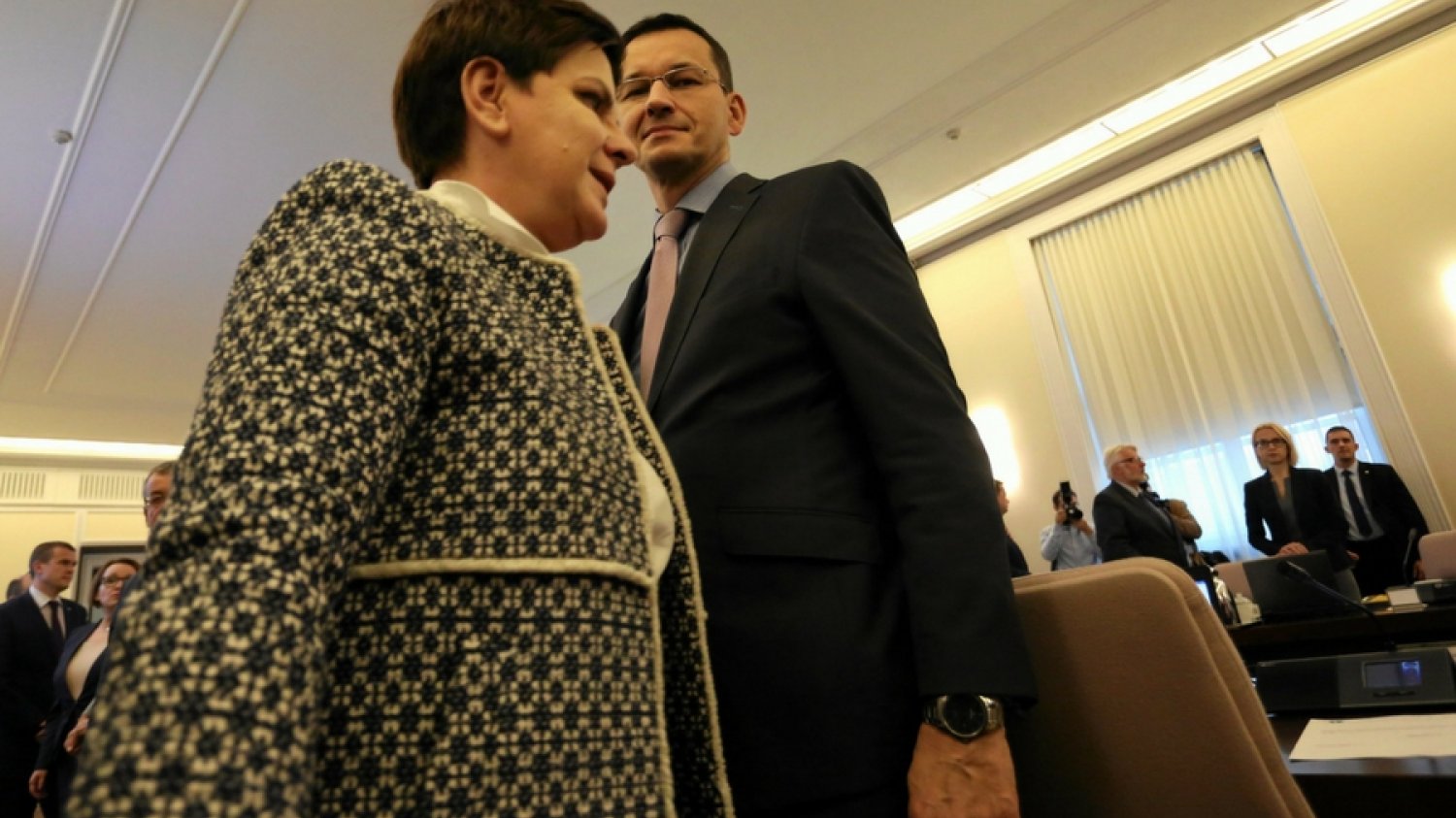Premier Beata Szydło i minister rozwoju Mateusz Morawiecki.