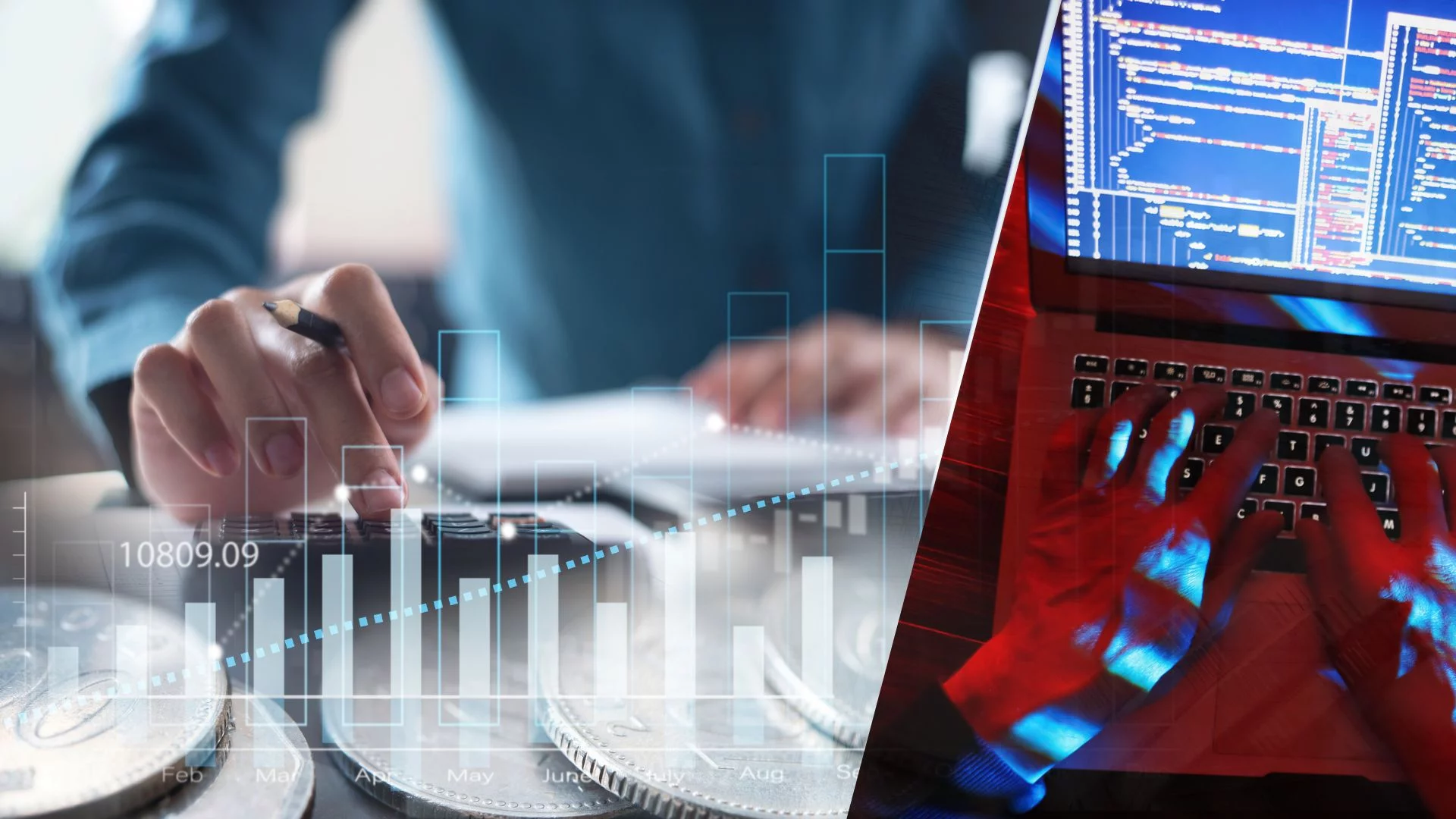 Osoba licząca kredyt i hacker nad drugiej linii. CERT Orange ostrzega o oszustach