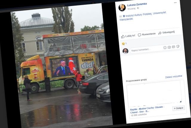 Zdjęcie kontrowersyjnej promocji zrobił dr Łukasz Zaremba, pracownik UW