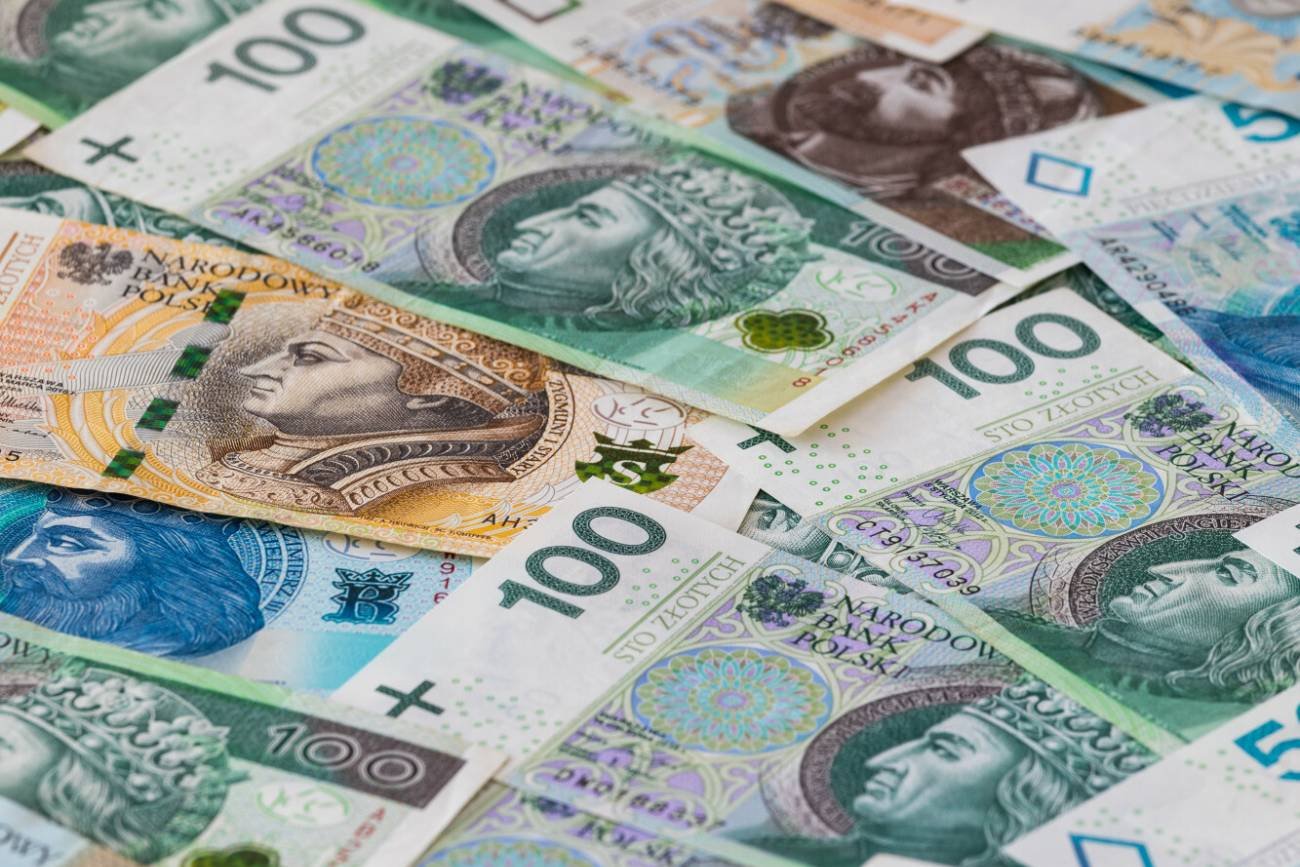 Polskie banknoty.