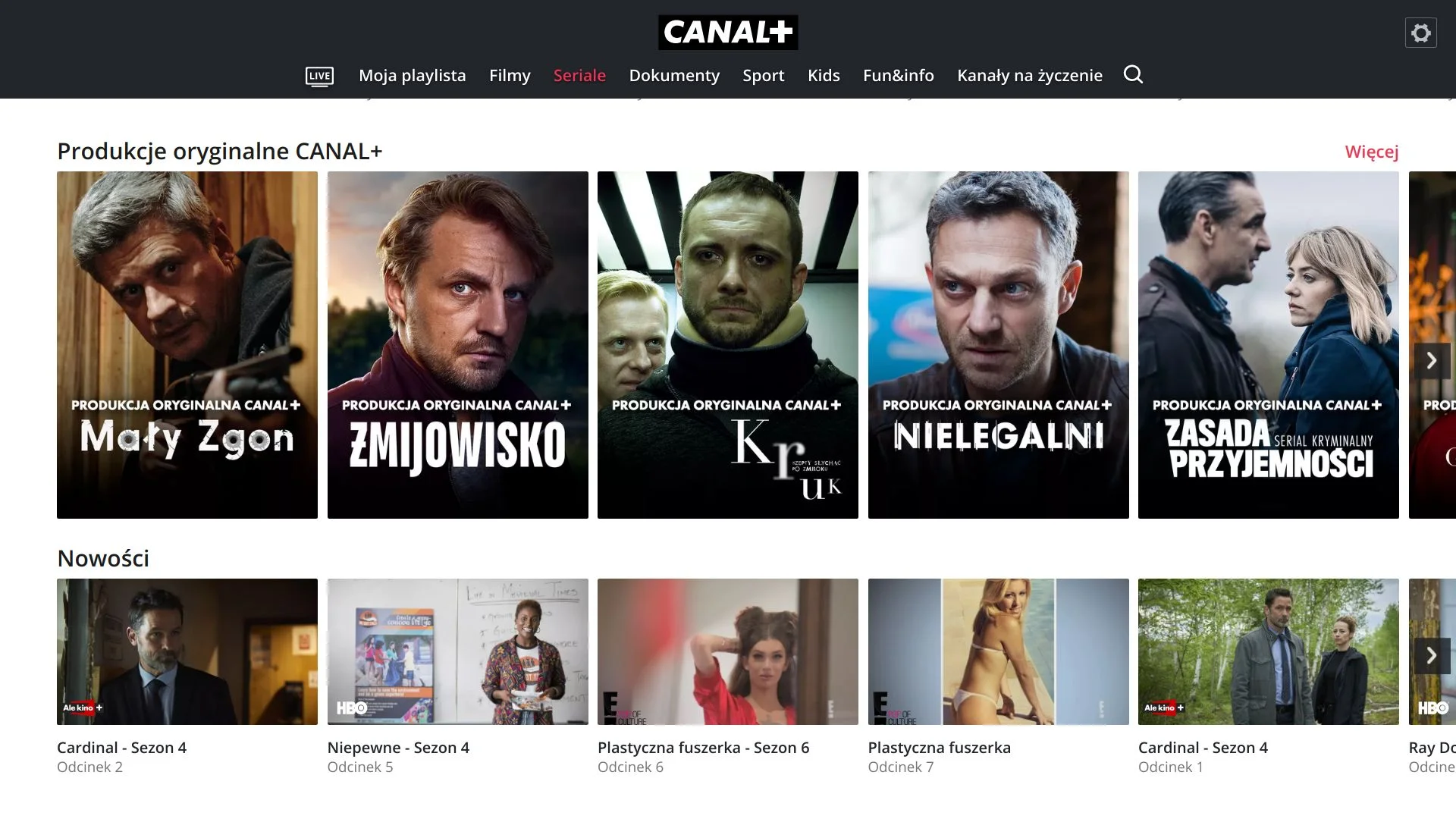 Canal+ oferuje sporo polskich seriali, choć w ostatnich miesiącach również Netflix mocno rozbudował swoją bilbliotekę treści stworzonych nad Wisłą.