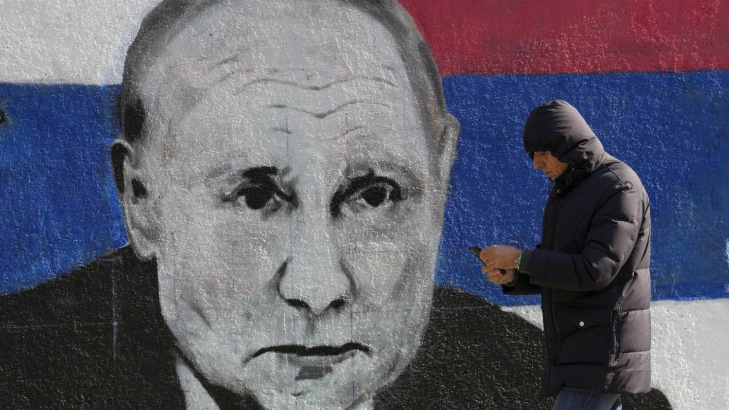 Mural z prezydentem Władimirem Putinem