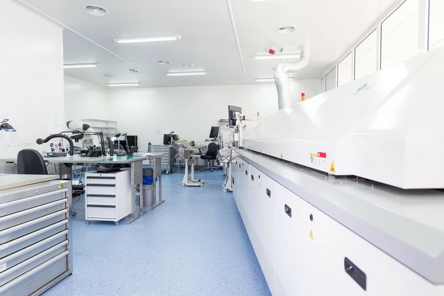 Cleanroom w siedzibie piaseczyńskiej firmy.