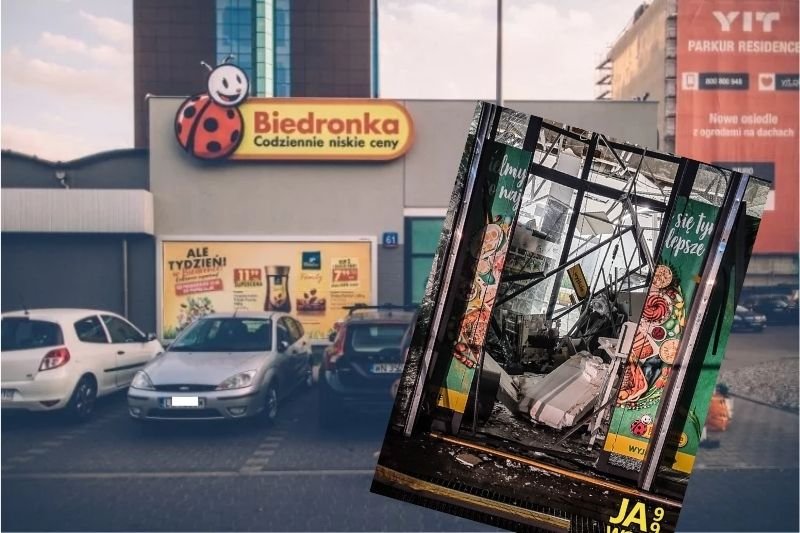 W nocy z 1 na 2 kwietnia przestępcy wysadzili bankomat w jaworskiej Biedronce.