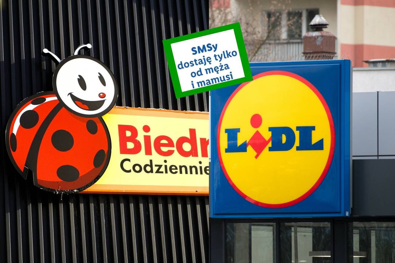 Reakcja Lidla na SMS-y od Biedronki.