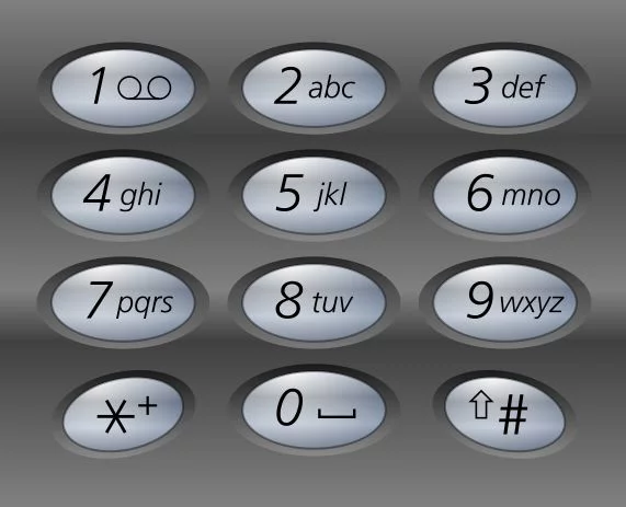 Standardowa klawiatura telefonu (zgodna z ITU E 1.161)