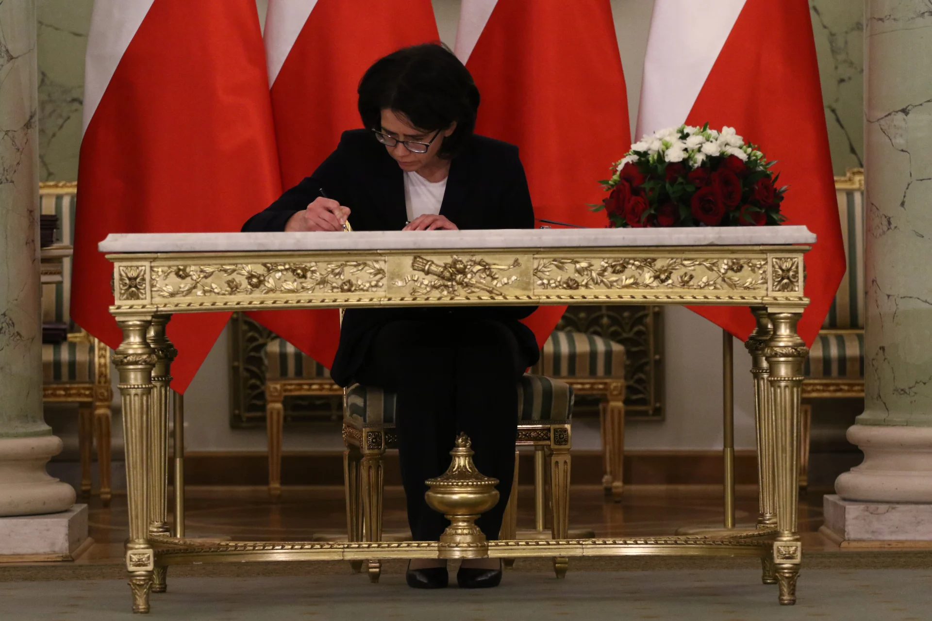 Anna Streżyńska podczas zaprzysiężenia
