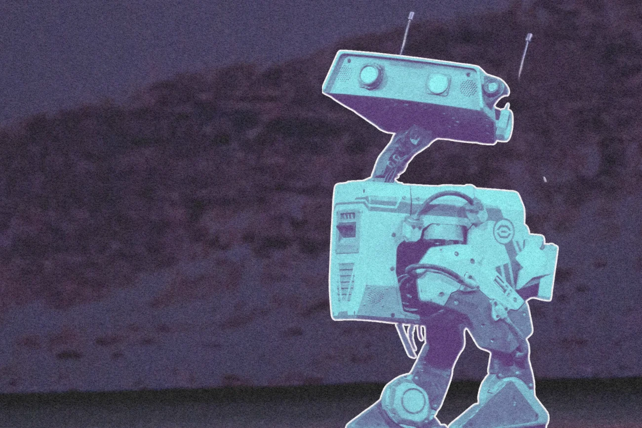 Blue. robot Nvidia