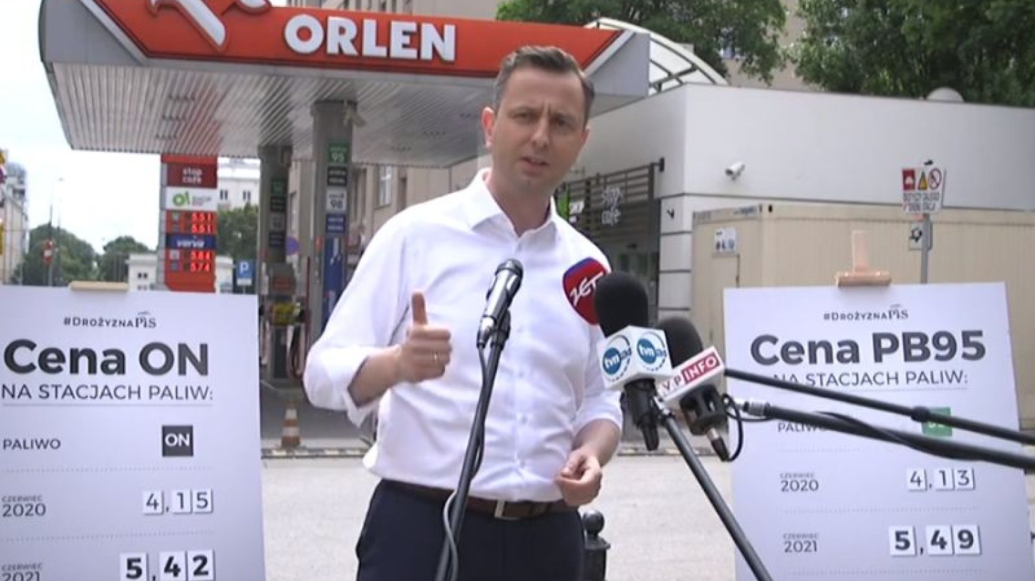 Władysław Kosiniak-Kamysz nawoływał w niedzielę do obniżki cen paliw na stacjach Orlen