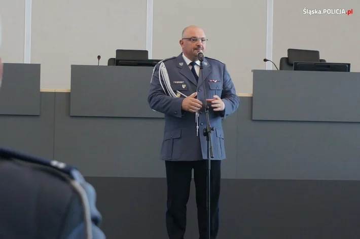 Generał Krzysztof Justyński, komendant śląskiej policji.