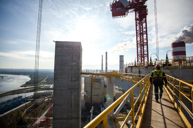 Budowa bloku 1075 MW w Elektrowni Kozienice należącego do Grupy Enea.
