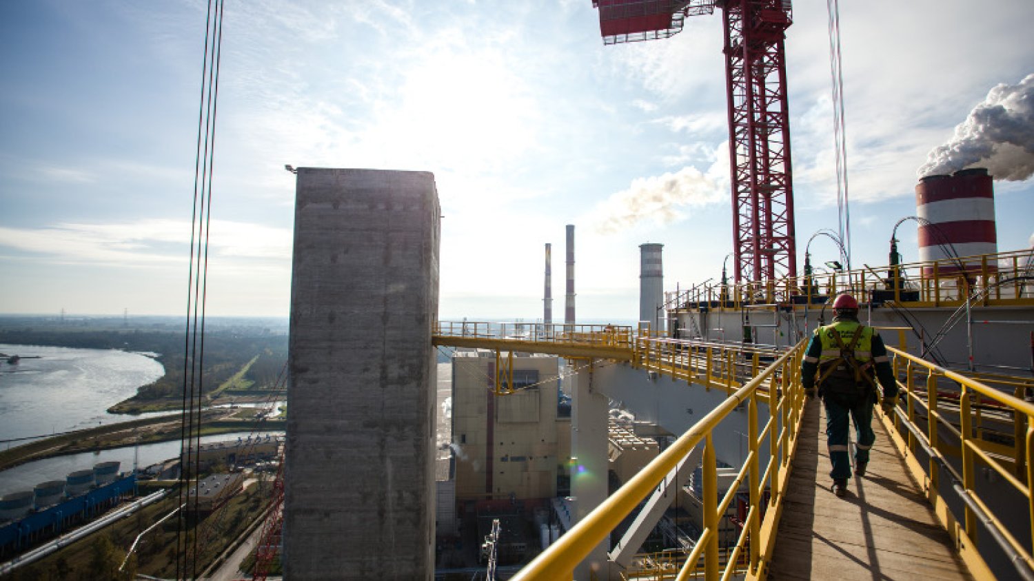 Budowa bloku 1075 MW w Elektrowni Kozienice należącego do Grupy Enea.