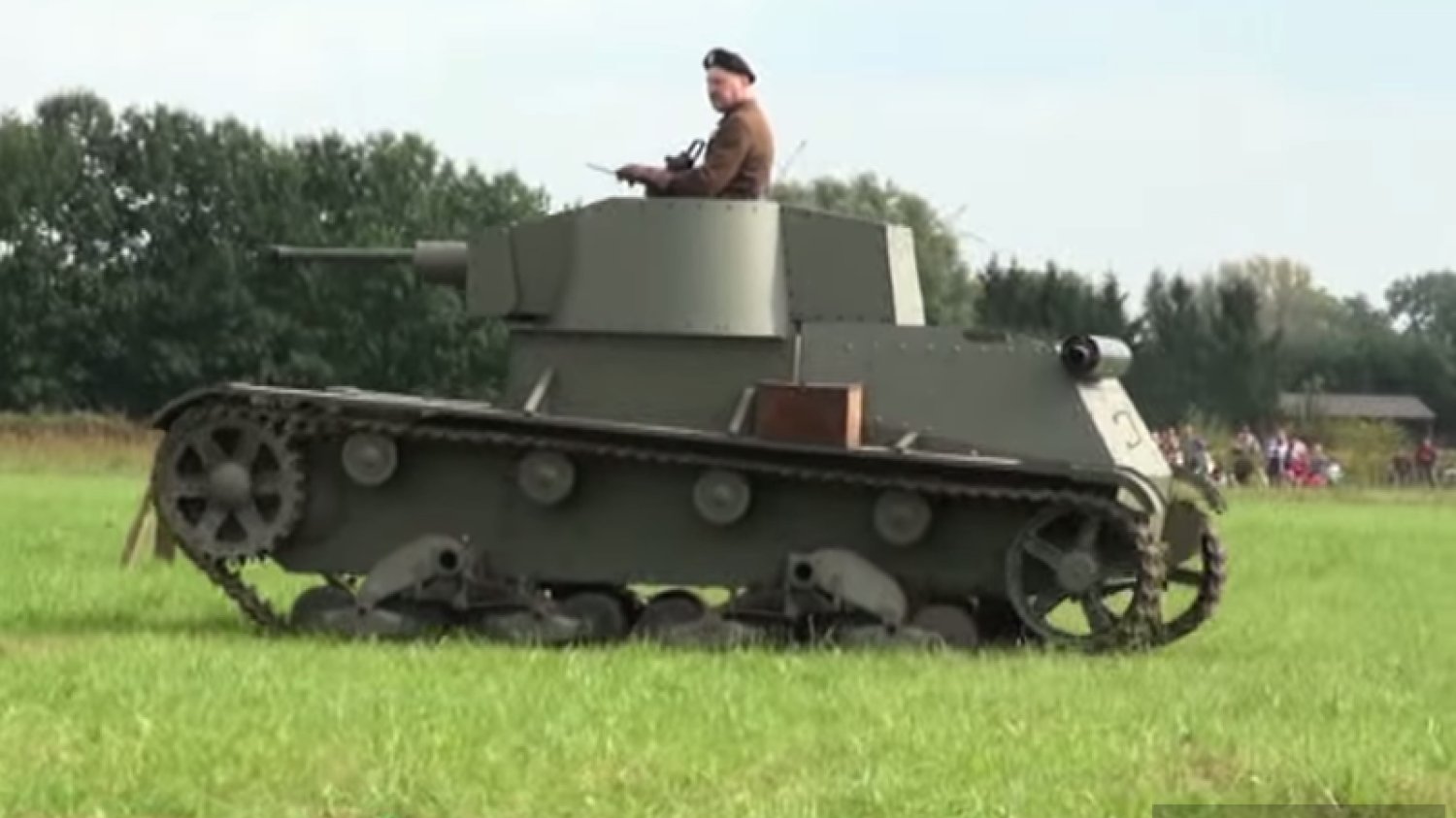 Zrekonstruowany model czołgu 7 TP, którego współtwórcą był Gundlach.
