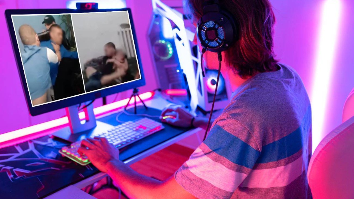 Oglądanie patostreamu.