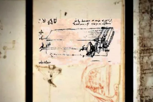 Szkic viola organista autorstwa Leonarda da Vinci