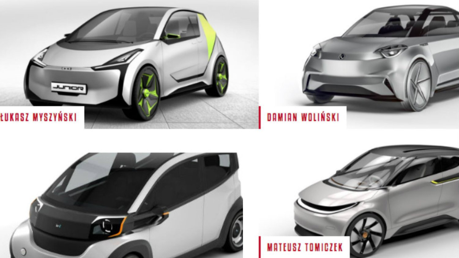 Zwycięskie projekty w konkursie na polski samochód elektryczny ElectroMobility Poland