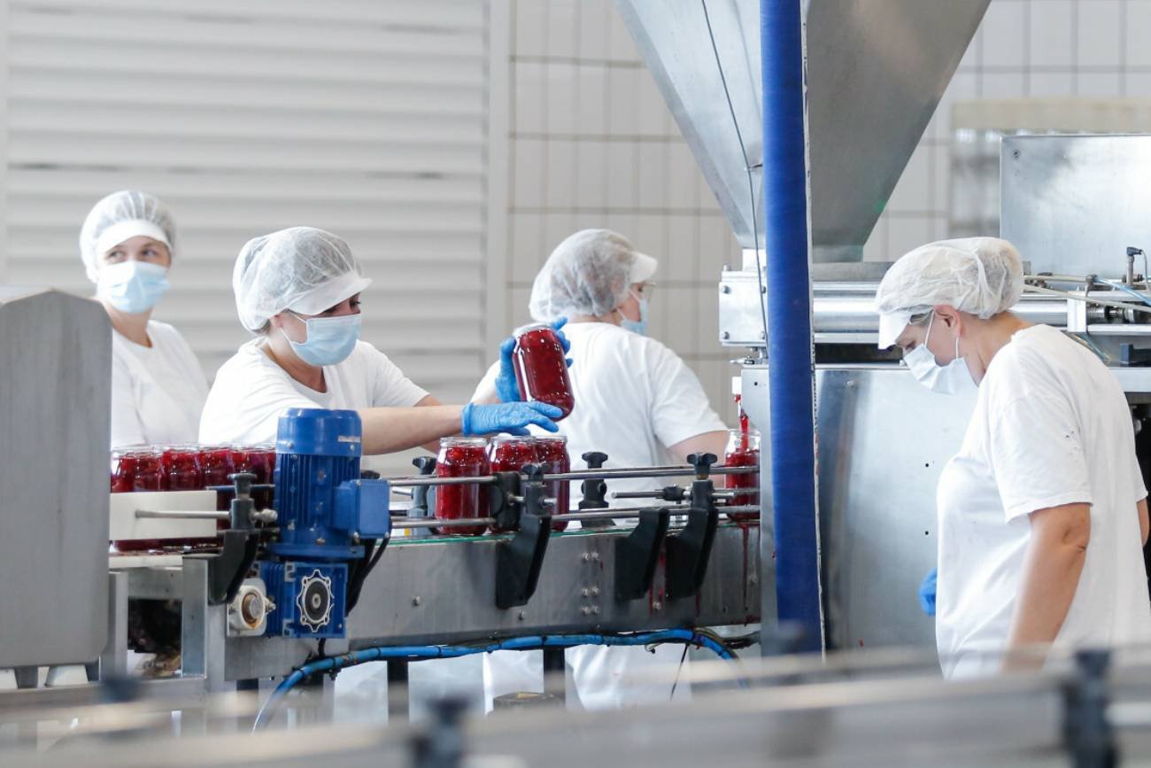 pracownicy w fabryce