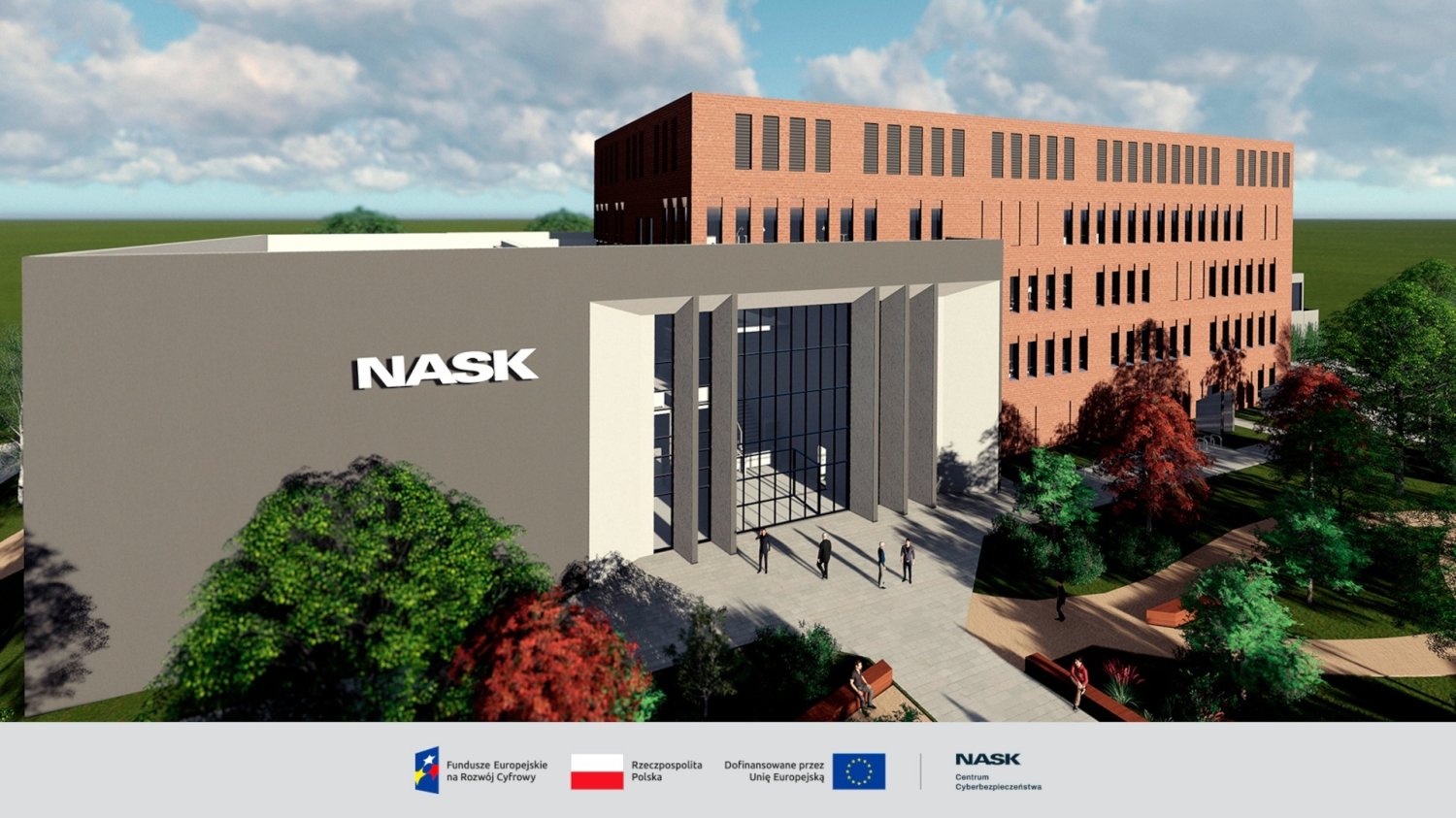 Centrum Cyberbezpieczeństwa NASK: wizualizacja budynku CCN.