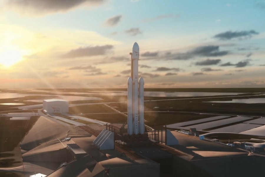 Falcon Heavy to właściwie trzy połączone rakiety Falcon 9.