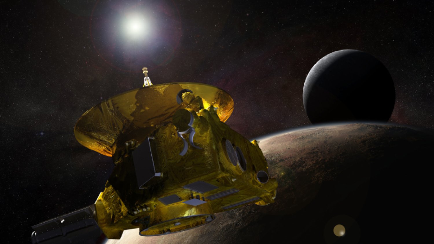 Sonda New Horizons w locie w kierunku Plutona.