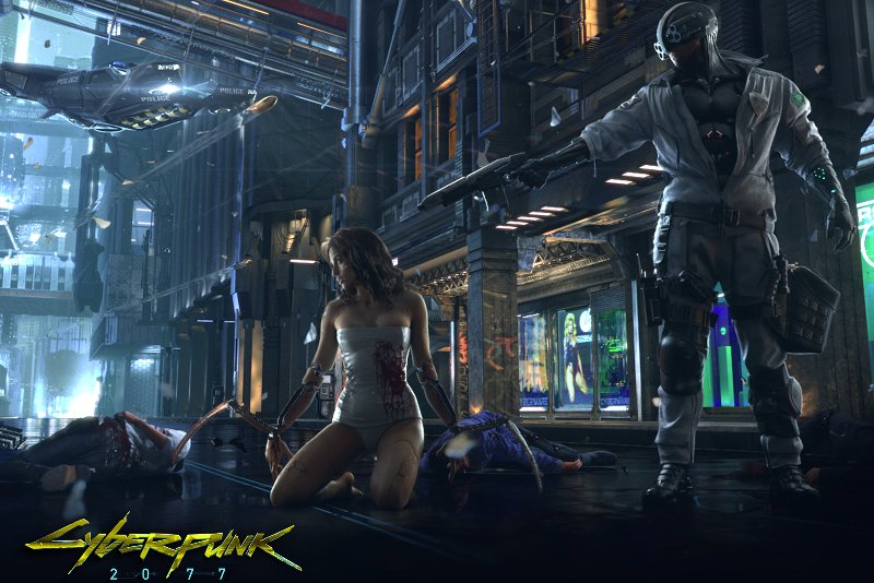 Grafika promująca "Cyberpunk 2077"