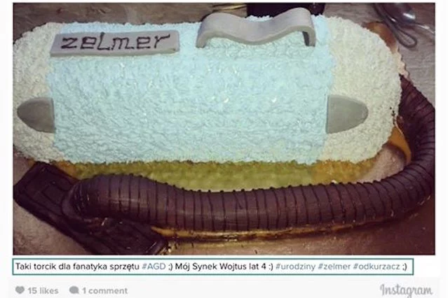 Tort młodego wielbiciela.