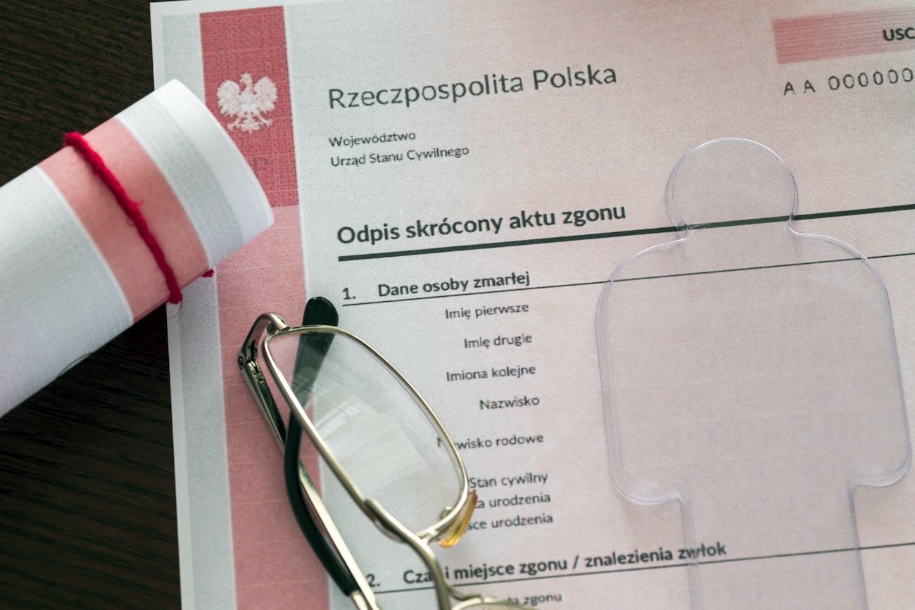 Karta zgonu nadal w tradycyjnej formie