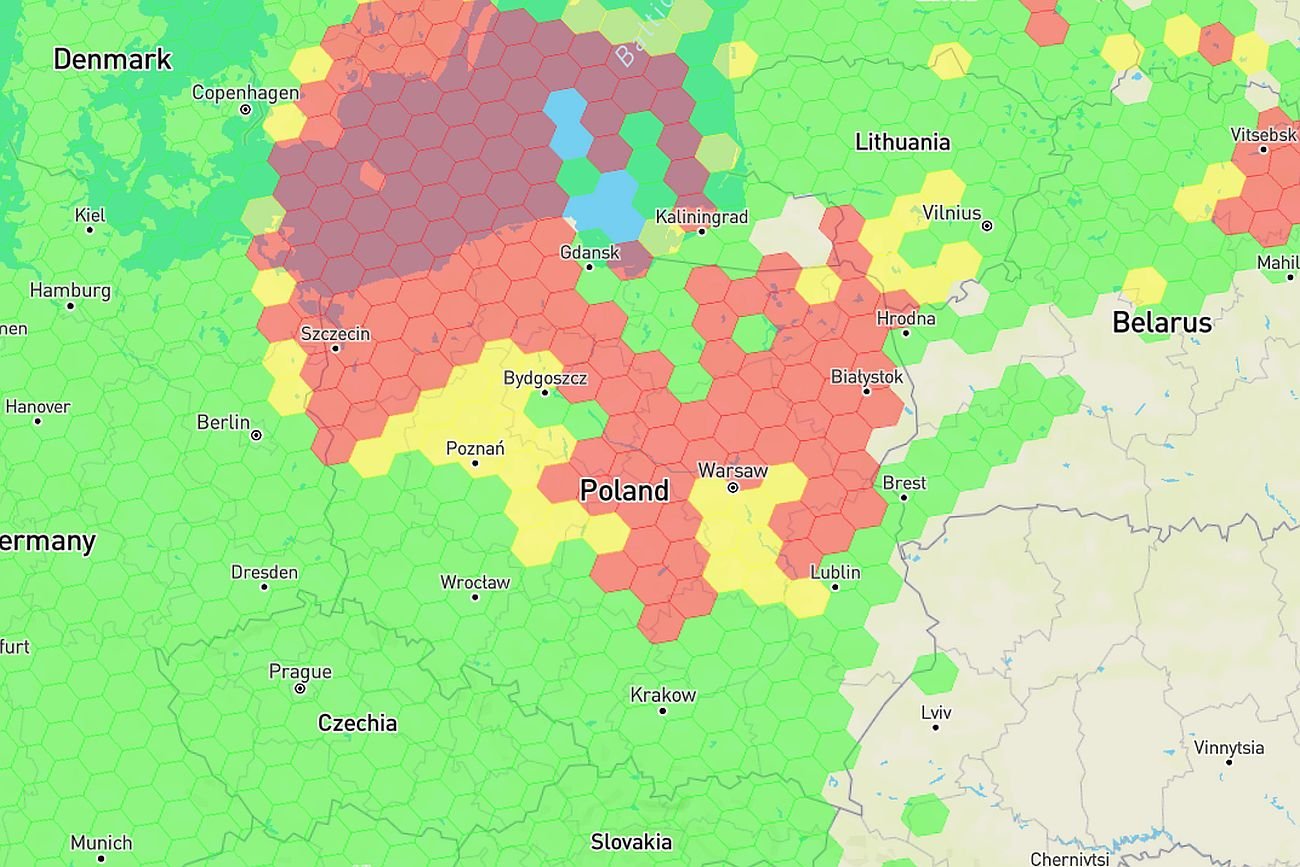 Sygnał GPS nad olbrzymią częścią Polski jest dziś zakłócany