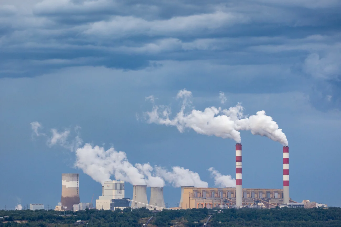 Kleszczow. Elektrownie Belchatow oraz odkrywkowa Kopalnie Wegla Brunatnego